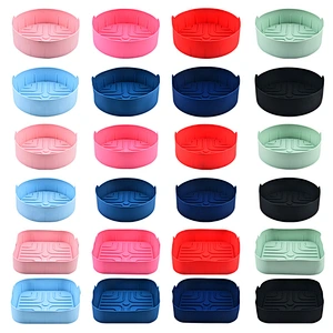 174G SILICONE BAKING PAN REUSABLE FOR AIR FRYER SILICONE POT FOOD SAFE AIRFRYER SILICONE AIR FRYER LINERS