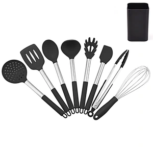 14 Pieces In 1 Set Silicone Kitchen Utensil Set Kitchen Accessories Stainless Steel Kitchenware Cooking Utensils