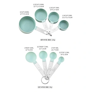 8pcs Measuring Cup And Digital Measuring Spoon Set With stainless steel Handle Convenient And Practical Kitchen Measuring Tool