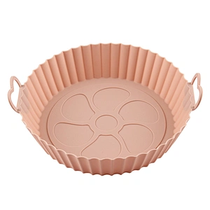 80g Amazon Hot Selling Air Fryer Silicone Pot Reusable Air Fryer Liners baking accessories Silicone Air Fryer Inner Liner Pot