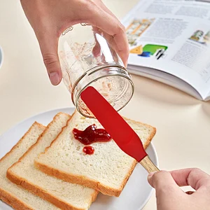 Non-Stick Long Handle Spatula Silicone Kitchen Accessory Multifunction Baking Utensil Jam Spatula