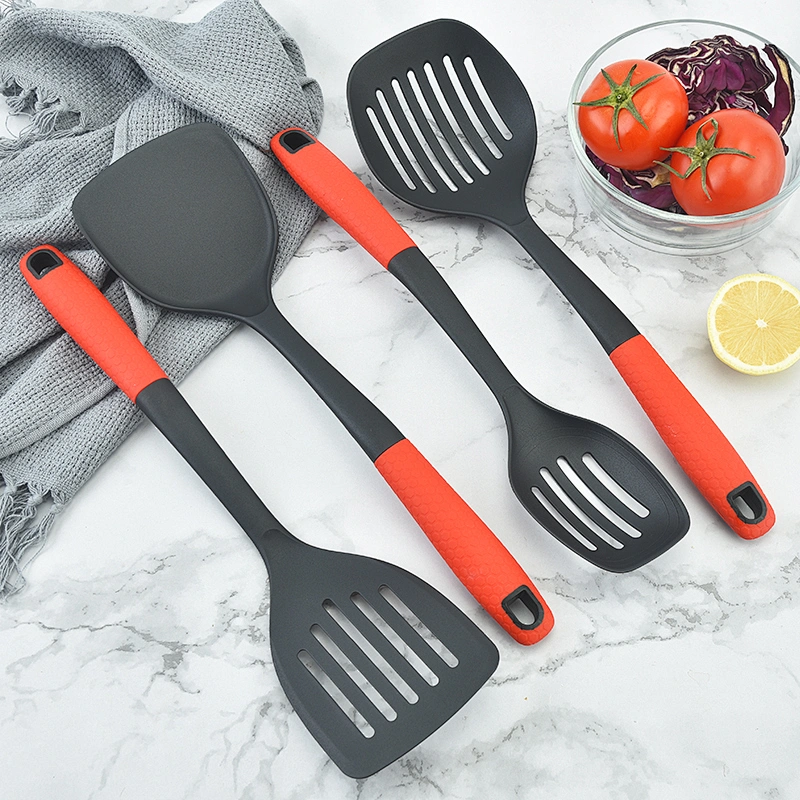 Amazon Hot Sale 8pcs Nylon Kitchen Tools Non-stick Turner Spoon Ladle Kitchen Accessories Nylon Kitchen Utensils Set Cookware