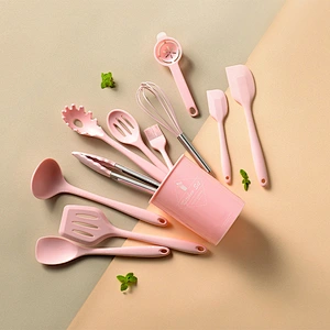 10 pieces Silicone Kitchen Accessories Cooking Tools Non-stick Pan Cocina Silicone Kitchen Utensils set