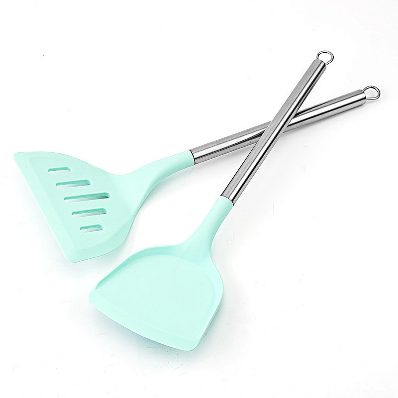 Hot Sale 14Pcs Stainless Steel Handle Silicone kitchen cooking utensils Cookware Kitchen accessories Sets of Kitchen Utensil