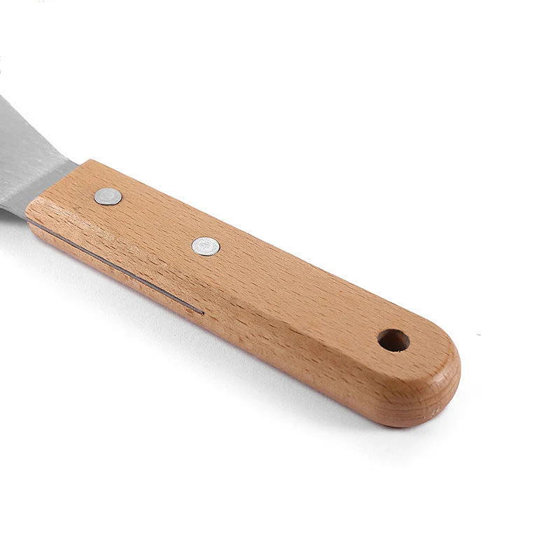 Hamburger Turner With Rosewood Handle Griddle Grill Turner/Burger Spatula Outdoor Bbq Accessories Barbecue Shovel
