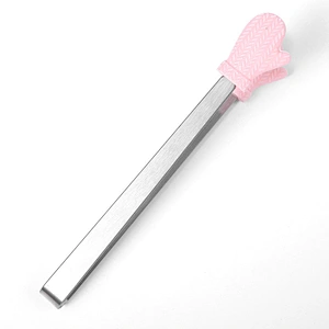 Hot Sale Silicone Mini Clips Salad Serving Bbq Ice Tongs Stainless Steel Handle Utensil Kitchen Tools Hand Shape Food Clip