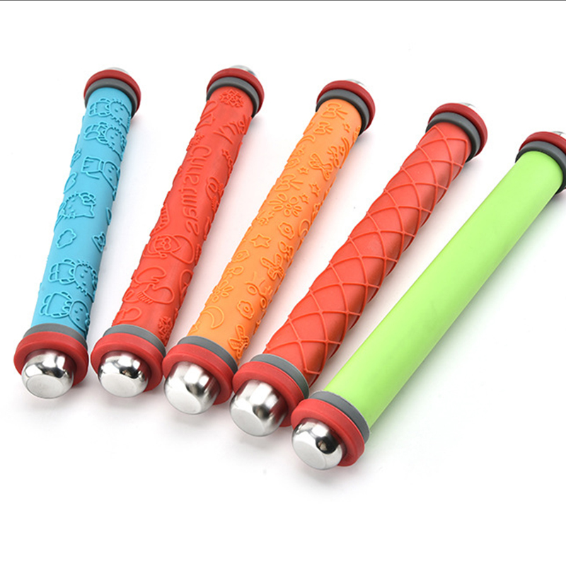 Multifunction Kitchen Utensils Kitchen Gadgets Adjustable Rolling Pin silicone Rolling Pin Baking Tools Engraved Rolling Pin