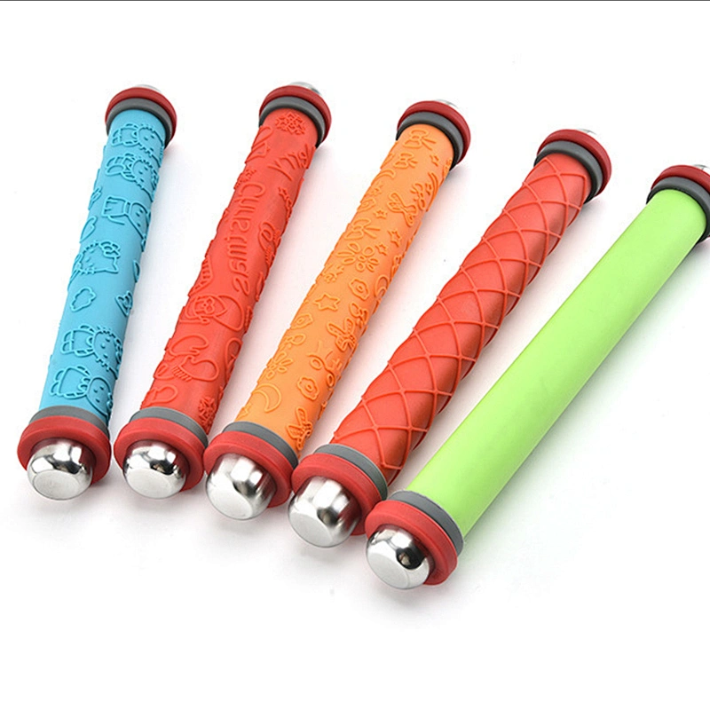 Multifunction Kitchen Utensils Kitchen Gadgets Adjustable Rolling Pin silicone Rolling Pin Baking Tools Engraved Rolling Pin