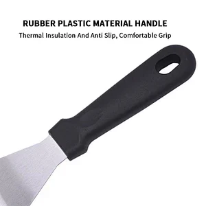 Metal Griddle Spatula BBQ Tools Slotted Spatula Turner BBQ Grill  Stainless Steel Spatula with Round Holes