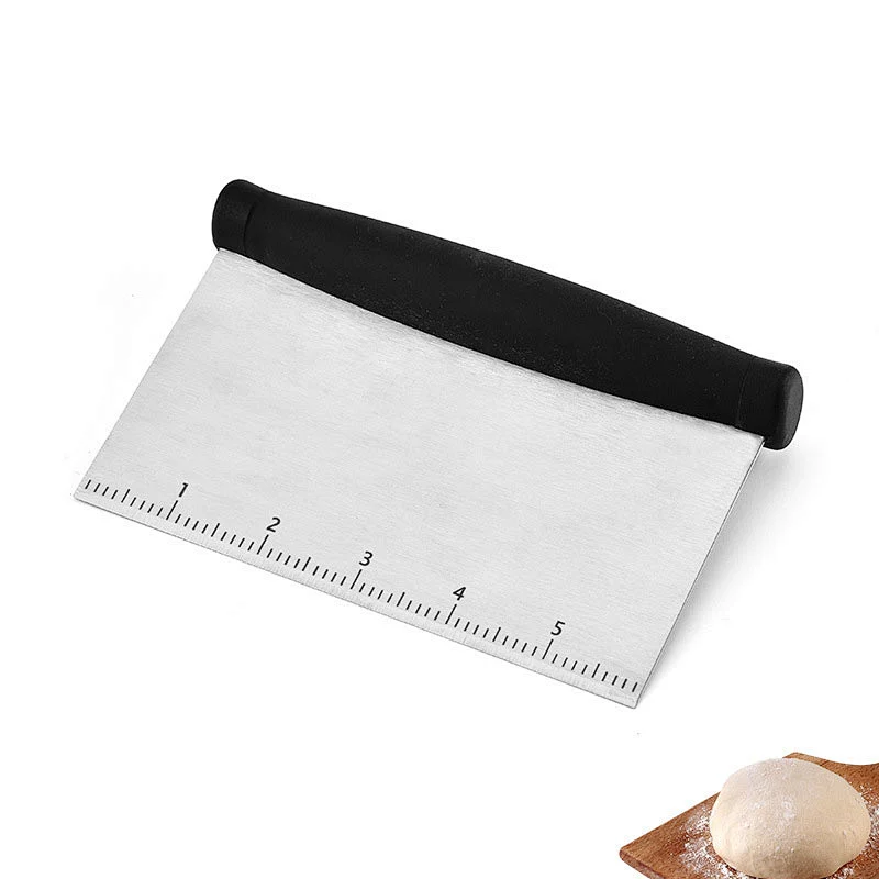 Hot sale Flour Chopper Dough Pastry Scraper Baking Tools Cake Pizza Spatule Multipurpose stainless steel dough scraper