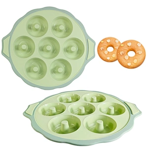 7-Cavity Silicone Cake Molds Mousse Cake Bakeware Baking Utensils Tool Chocolate Mold Silicone Donut Baking Pan Mold Tray