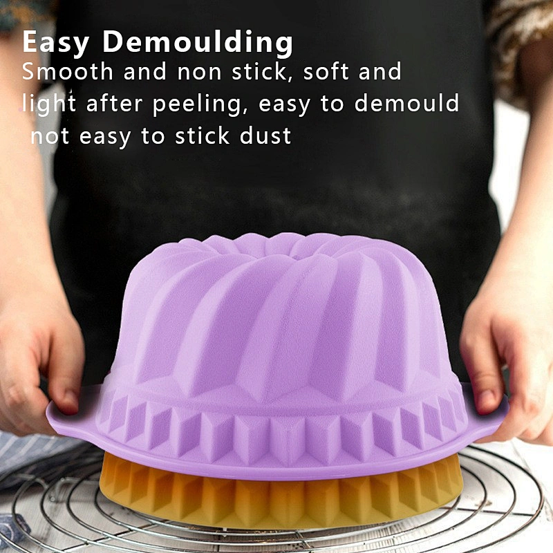 Kitchen Accessories Silicone Circular Round Shape Hollow Chimney Baking Pan Chiffon Bread Cheese Cake DIY Baking Tools Cake Mold