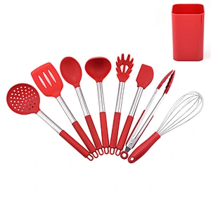 14 Pieces In 1 Set Silicone Kitchen Utensil Set Kitchen Accessories Stainless Steel Kitchenware Cooking Utensils