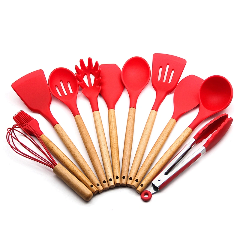Amazon Hot Selling Kitchen baking utensils silicone set kitchen accessories Silicone Cooking Utensils Set