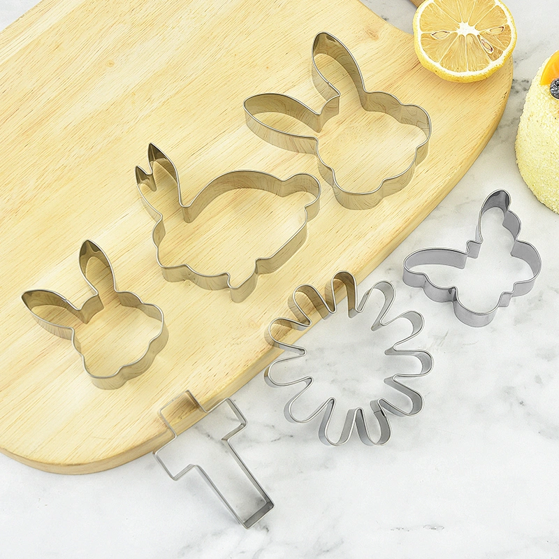 home and kitchen bakeware set baking cookie moulds food grade stainless steel christmas baking cake mould nonstick Cookie Cutter