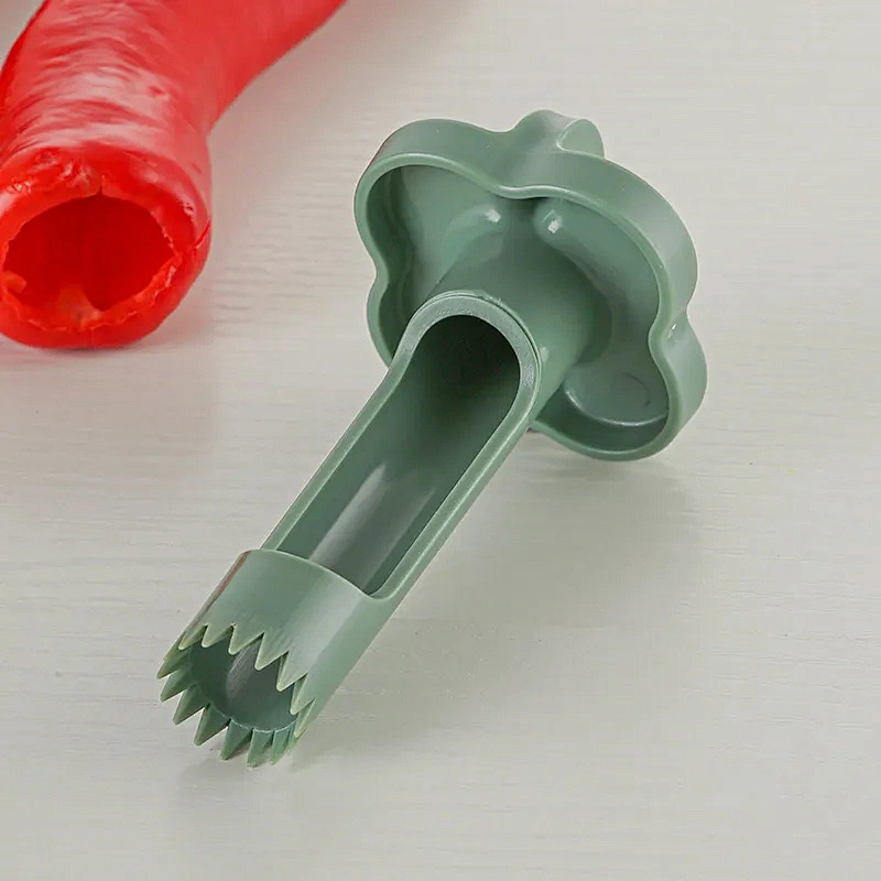 Wholesale Plastic Fruit Corer Barbecue Fresh Chili Cutter Pepper Kitchen Gadgets Jalapeno Corer Core Seed Remover Corer