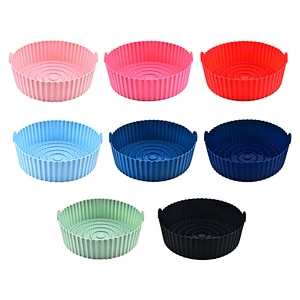 133g Air Fryer Liners Silicone Reusable Silicon Air Fryer Basket Baking Tools Round Cake Silicone Air Fryer Liner