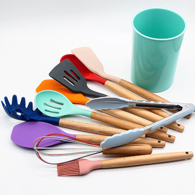 18pcs Cooking Gadget Heat-Resistant Silicone Spatula colorful knife set stainless steel kitchen knife set kitchen Utensil Set