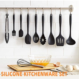 Kitchen Items Custom Reusable Silicone Cooking Utensils Sets Non-stick Cookware Set Kitchen Tools & Gadgets Kitchen Utensil Set