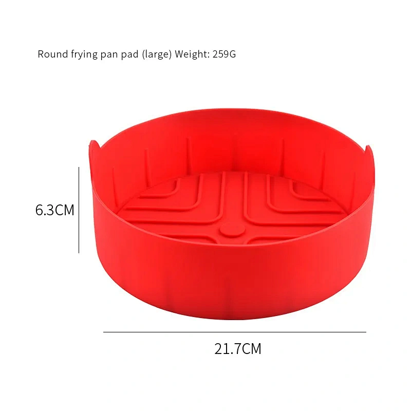 259g Foldable air fryer silicone liner Oven Baking Basket kitchen bakeware set No Stick air fryer liners silicone