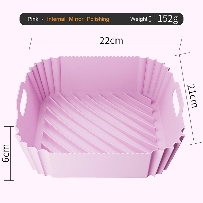 152g Customized color Non-stick Easy to clean Silicone Air Fryer Accessories Basket Silicone Air Fryer Liners