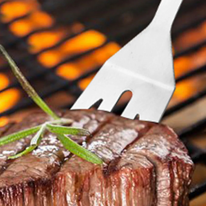 Stainless Steel Cooking Barbecue Shovel Bbq Accessories Outdoor Barbecue Camping Bbq Shovel Kitchen Cooking Bbq Spatula