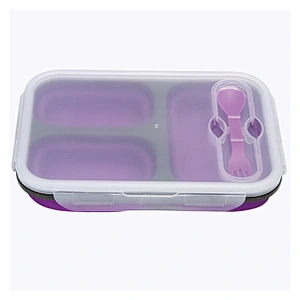 Bento Lunch Box For Adults And Kids 3 Compartment Lunch Box Kitchen Tools Gadgets Food Storage Container
