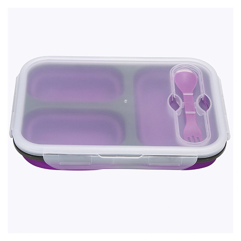 Bento Lunch Box For Adults And Kids 3 Compartment Lunch Box Kitchen Tools Gadgets Food Storage Container