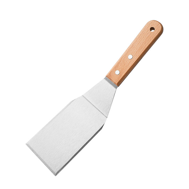 Hamburger Turner With Rosewood Handle Griddle Grill Turner/Burger Spatula Outdoor Bbq Accessories Barbecue Shovel