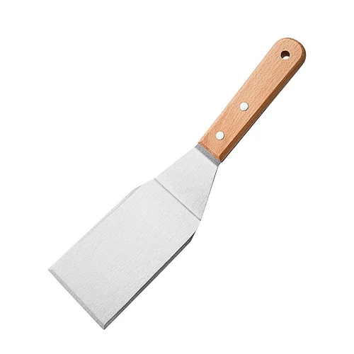 Hamburger Turner With Rosewood Handle Griddle Grill Turner/Burger Spatula Outdoor Bbq Accessories Barbecue Shovel
