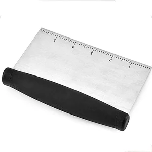 Hot sale Flour Chopper Dough Pastry Scraper Baking Tools Cake Pizza Spatule Multipurpose stainless steel dough scraper