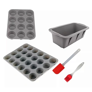 kitchen accessories set Non stick reusable bread baking pan Round Silicon Cake Mold Bakeware home gadgets silicone loaf mold