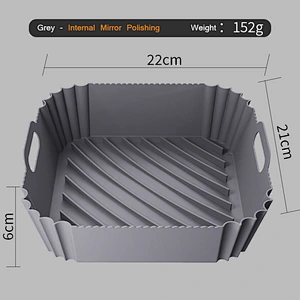 152g Customized color Non-stick Easy to clean Silicone Air Fryer Accessories Basket Silicone Air Fryer Liners