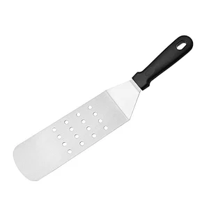 Stainless Steel Bbq Grill Spatula Turner Scraper For Flat Top Grill Camping Cooking Barbeque Accessories Slotted Turner