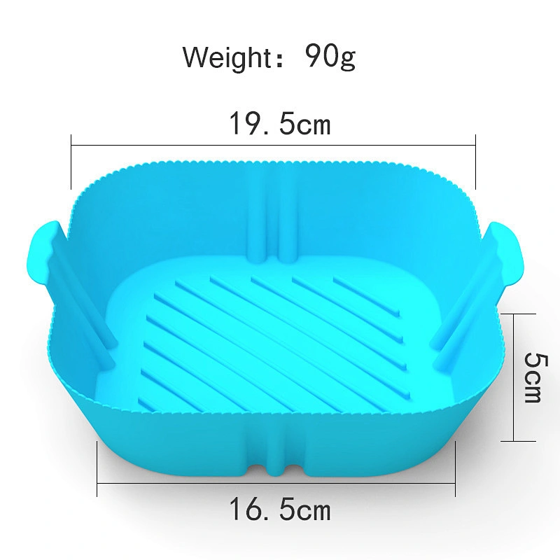 3pcs Reusable Air Fryer Silicone Pot Basket Liner Baking Mould Sets Food Safe Air Fryer Silicone Baking Tray Mats For Air Fryer