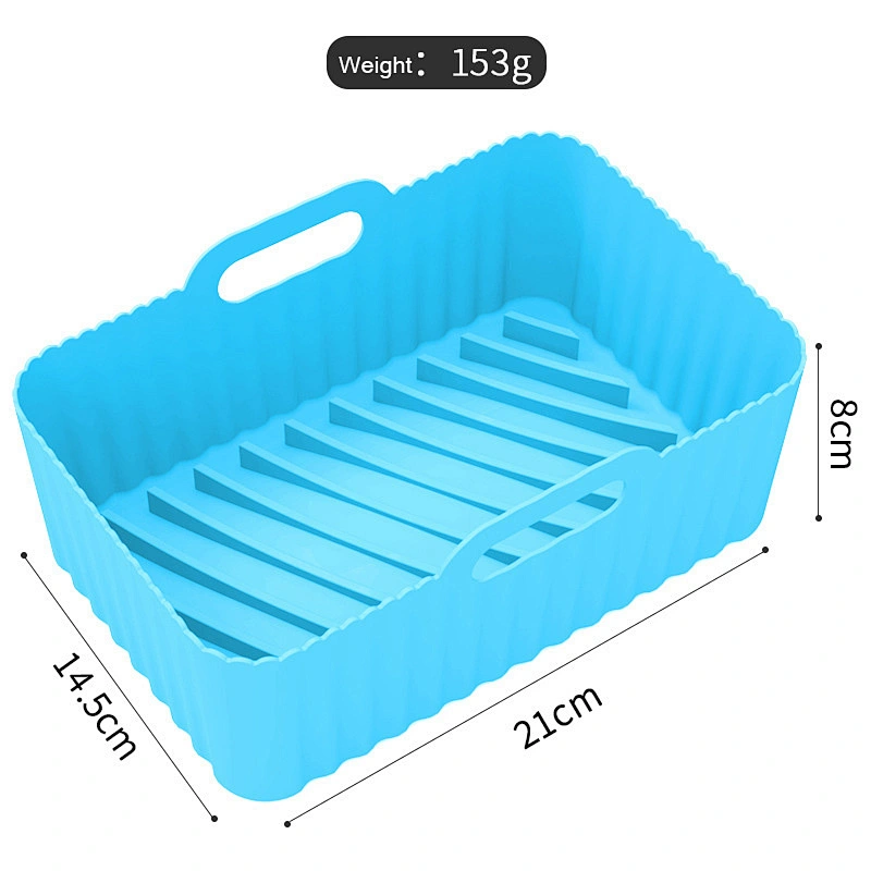 153g New Air Fryer Silicone Pot Air Fryer Silicone Liners Round Food Safe Non Stick Air Fryer Basket Oven Accessories