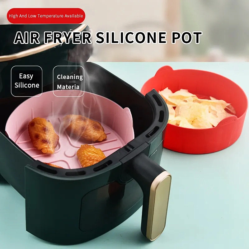 268g Silicon Air Fryer Liners Rectangle Air Fryer Basket Home Gadgets Air Fryer Silicone Liners