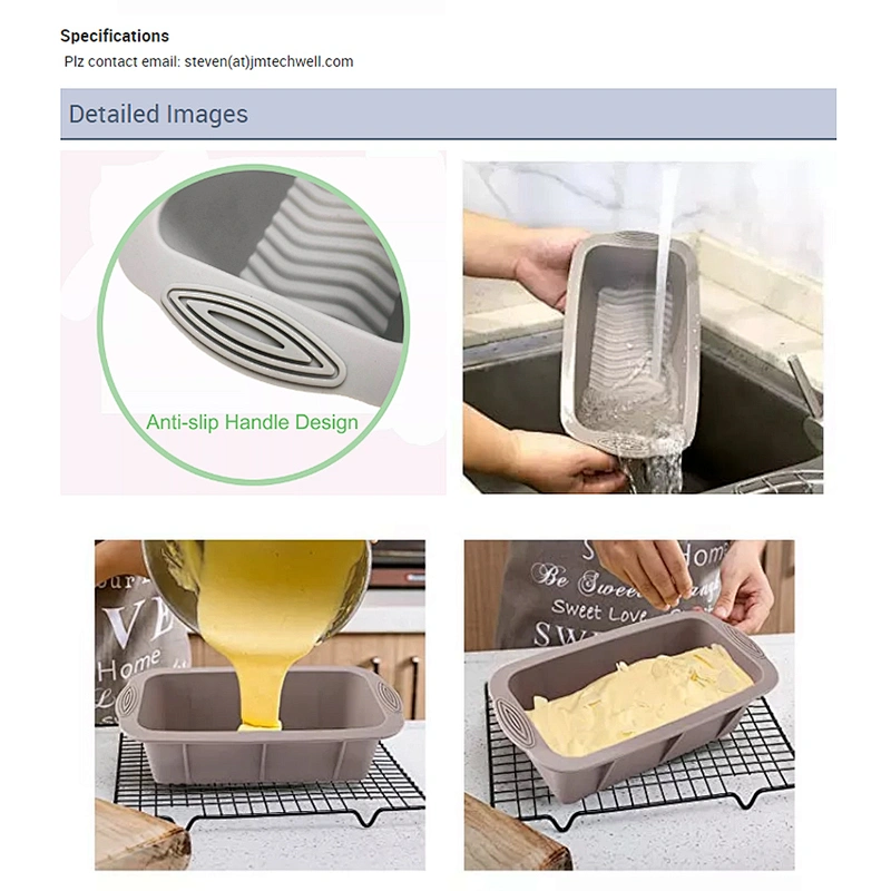 kitchen accessories set Non stick reusable bread baking pan Round Silicon Cake Mold Bakeware home gadgets silicone loaf mold