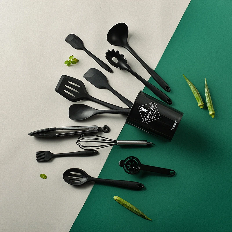 10 pieces Silicone Kitchen Accessories Cooking Tools Non-stick Pan Cocina Silicone Kitchen Utensils set