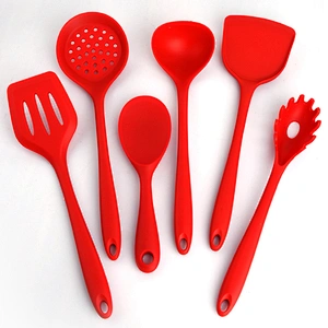 Top Seller 6Pcs Wholesale Kitchen Accessories Cooking Tools Kitchenware Silicone Kitchen Utensil Sets With Logo