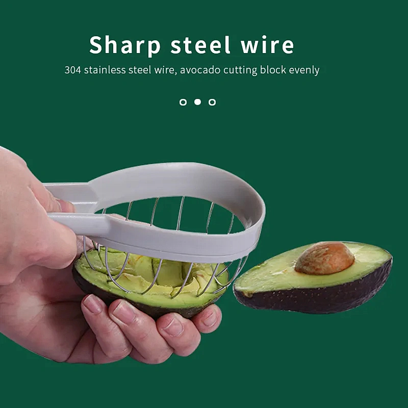 Kitchen Gadgets fruit corer slicer peeler knife Plastic Avocado Multi function Fruit Cutter Knife Corer Avocado Slicer