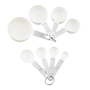 8pcs Measuring Cup And Digital Measuring Spoon Set With stainless steel Handle Convenient And Practical Kitchen Measuring Tool