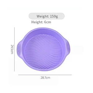 Kitchen Gadgets Round Baking Cake Tools Silicone Mold Pan Silicone Bread Pan Toast Bread Mold Cake Tray Mould Cake Mold