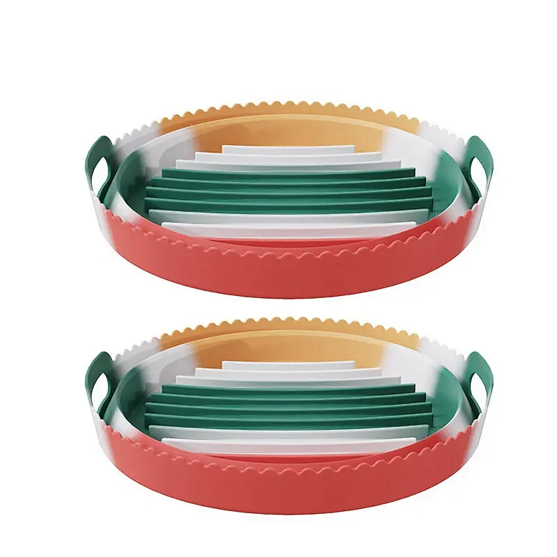 155g Non-stick Heat-resistant Silicon Air Fryer Basket Colour Air Fryer Pot Accessories Silicone Air Fryer Liners