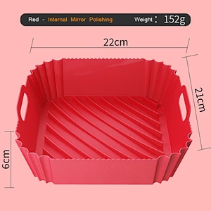 152g Customized color Non-stick Easy to clean Silicone Air Fryer Accessories Basket Silicone Air Fryer Liners