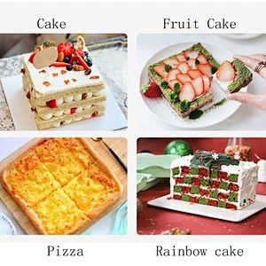 Custom Food Grade Square Silicone Cake Pan home gadgets Silicone baking round mould mousse silicone cake molds