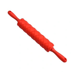 10 Inch Plastic Embossed Rolling Pin Embossing Fondant Rolling Pins Baking Tools Pie Crust Cookie Pastry Icing Clay Dough