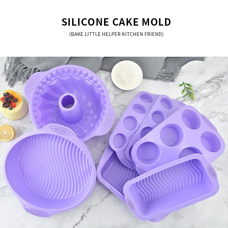 HOME GADGETS NON STICK BAKING MOLD SILICONE CAKE PAN LOAF PAN KITCHEN ACCESSORIES SET BAKING MAT SILICONE MOLD BAKING SET