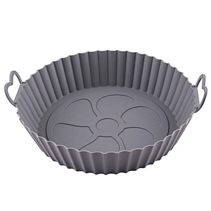 80g Amazon Hot Selling Air Fryer Silicone Pot Reusable Air Fryer Liners baking accessories Silicone Air Fryer Inner Liner Pot