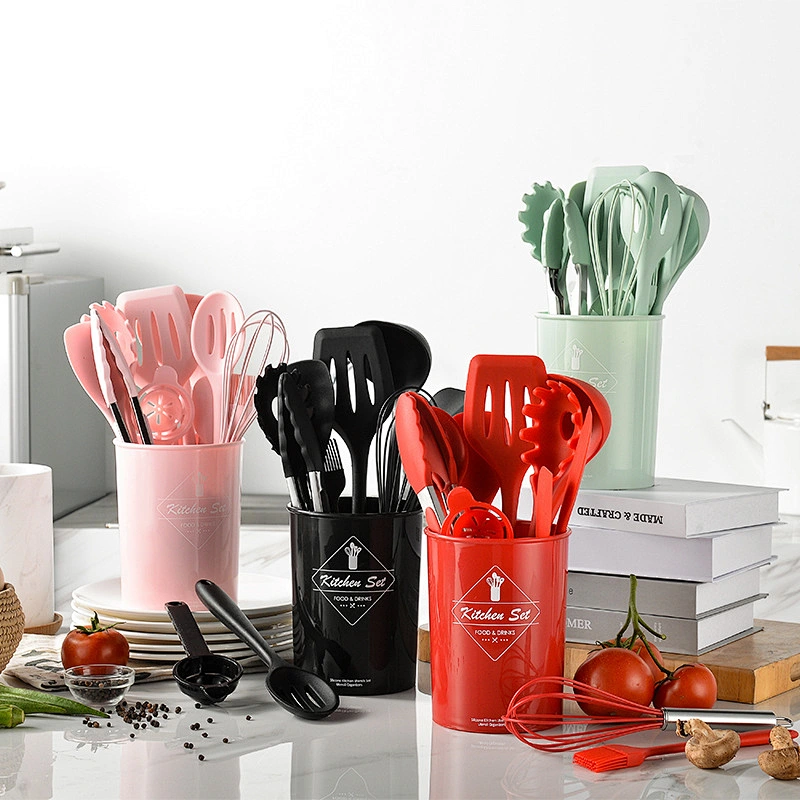 10 pieces Silicone Kitchen Accessories Cooking Tools Non-stick Pan Cocina Silicone Kitchen Utensils set